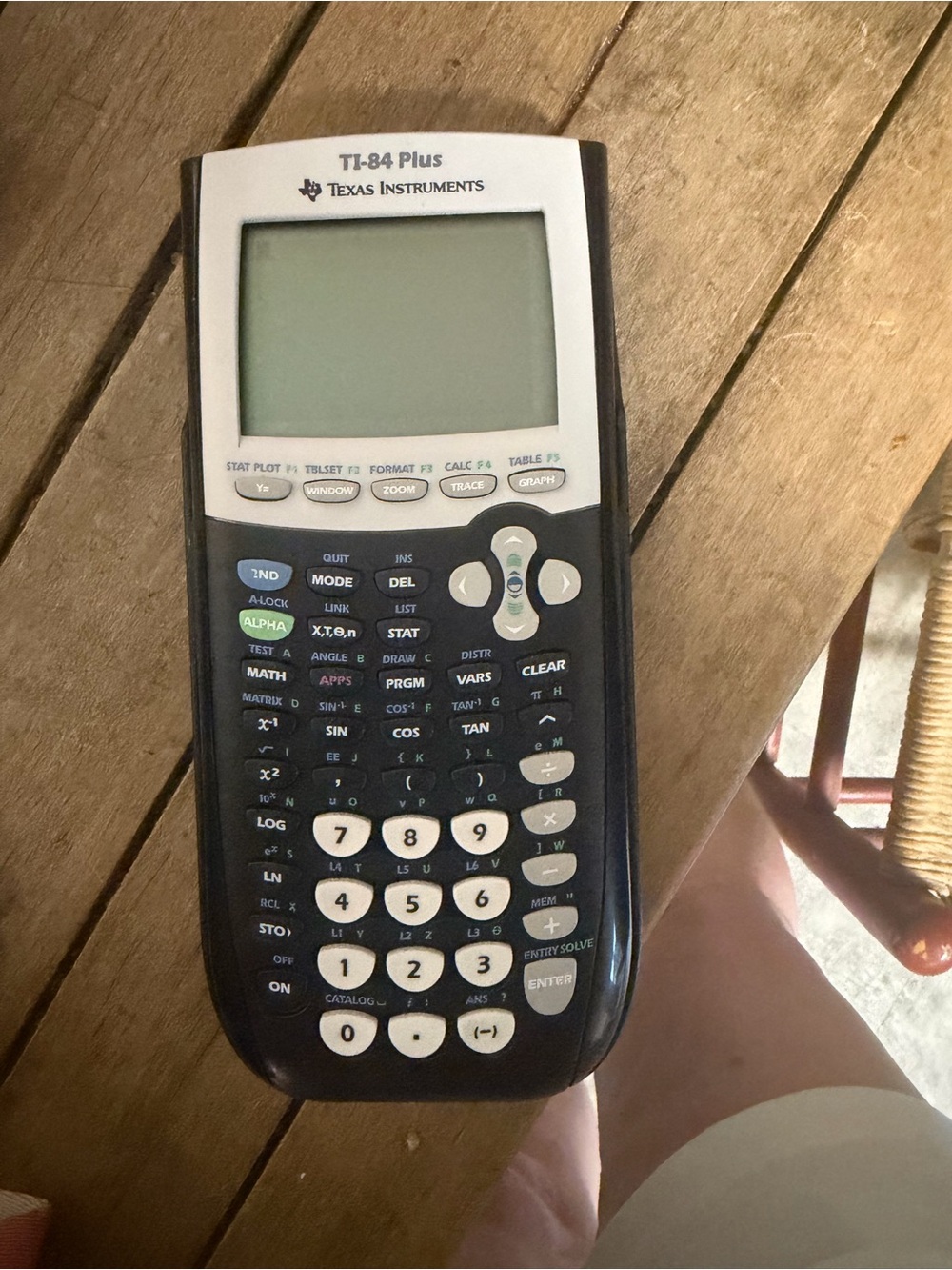 Texas Instruments TI-84 Plus Graphing Calculator - Black and White